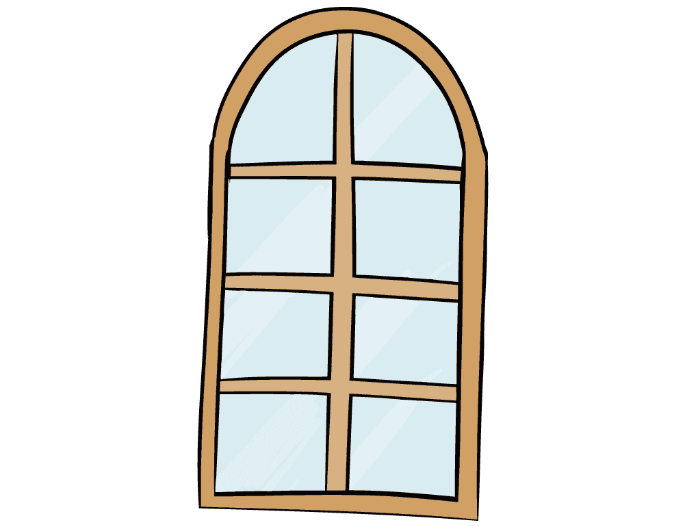 可愛い窓のイラスト フリーで使える不思議な家の素材 チコデザ