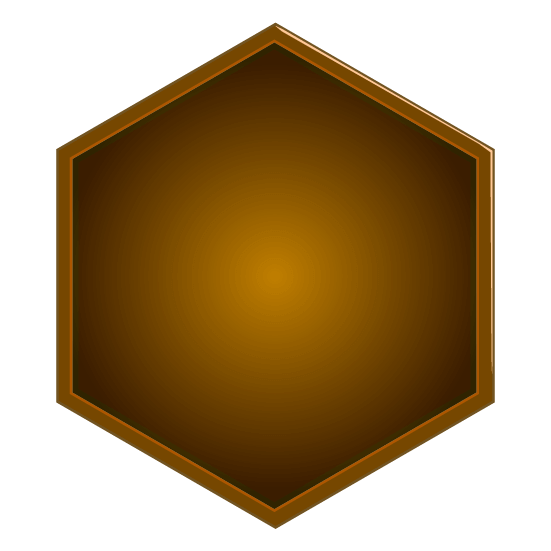 アイコン枠(六角形)のイラスト12
