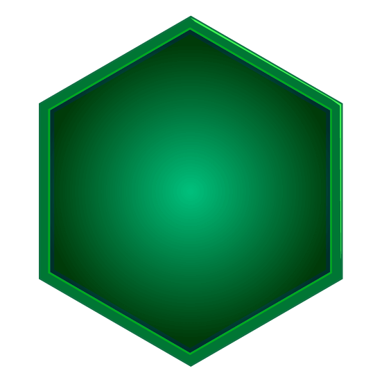 アイコン枠(六角形)のイラスト18