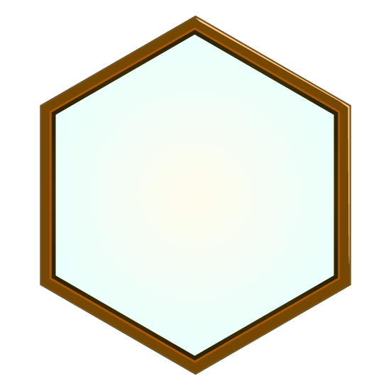 アイコン枠(六角形)のイラスト22