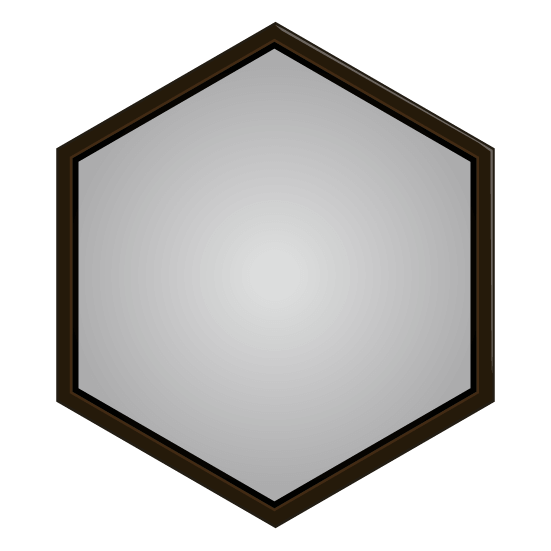 アイコン枠(六角形)のイラスト23