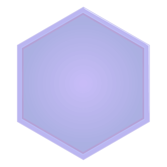 アイコン枠(六角形)のイラスト7