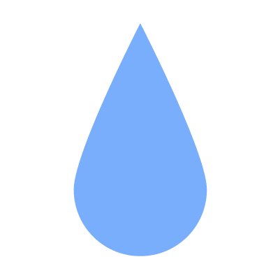 シンプルな水滴のイラスト