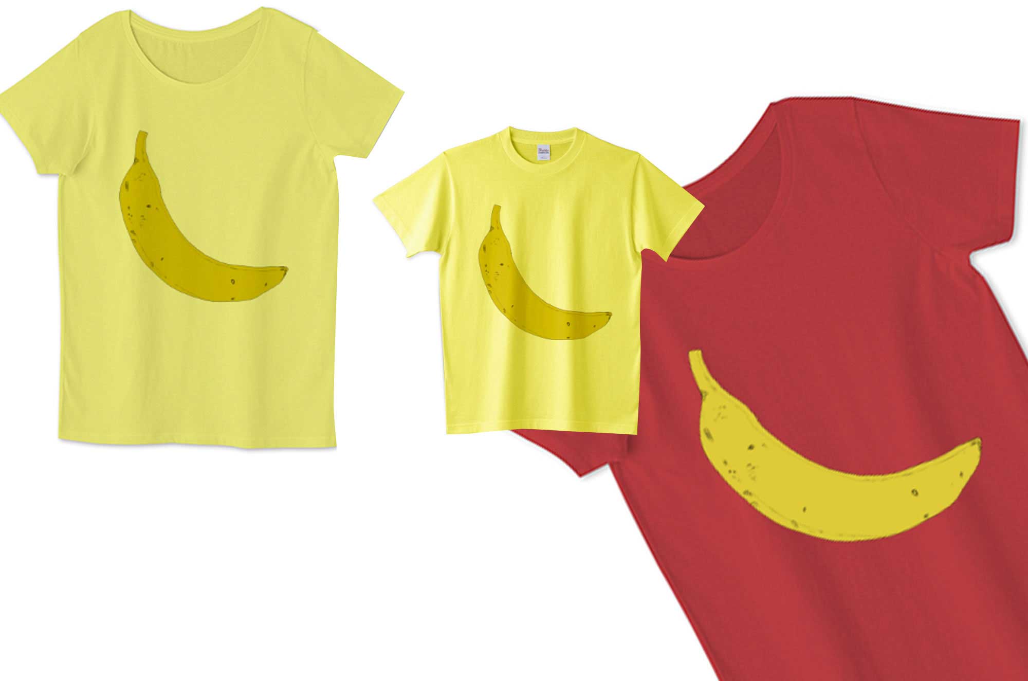バナナTシャツ - かわいいフルーツのデザイン
