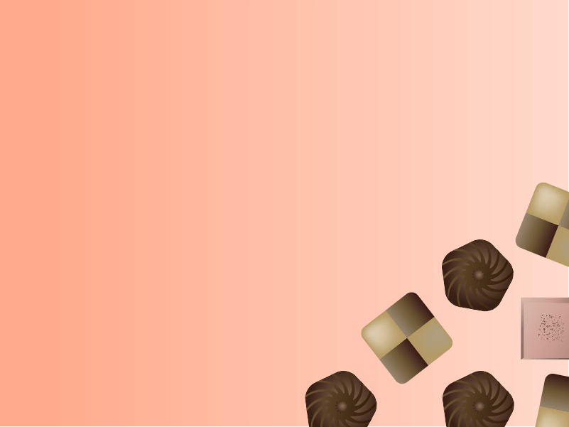 チョコとバレンタインの背景イラスト4