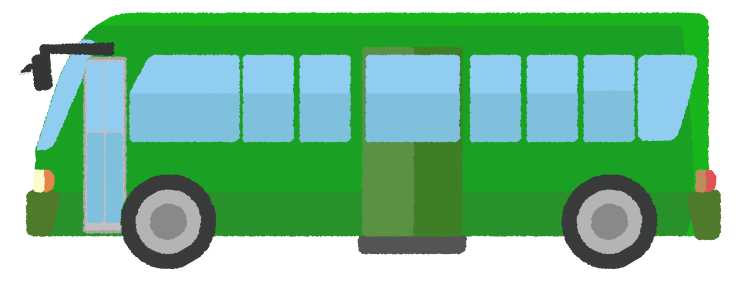 緑色のバス