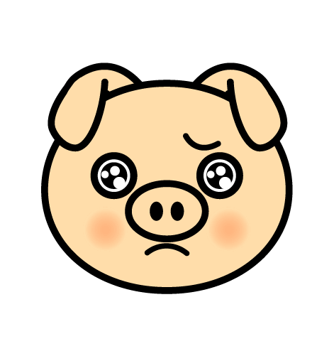 ピエンの豚のイラスト