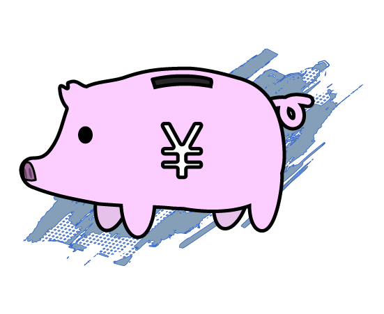 豚の貯金箱の挿絵