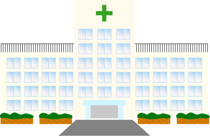 シンプルな病院のイラスト