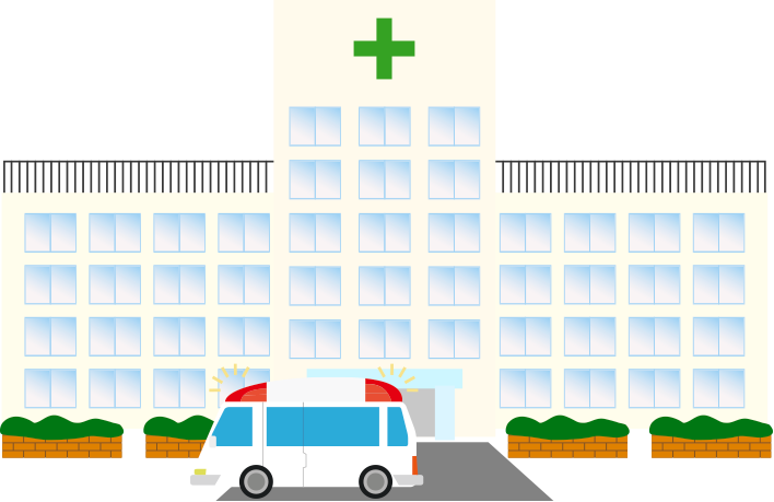 病院の無料イラスト 建物のイメージ挿絵フリー素材 チコデザ