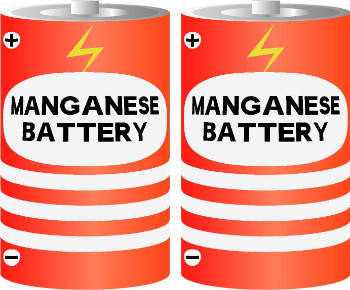 単1マンガン電池のイラスト