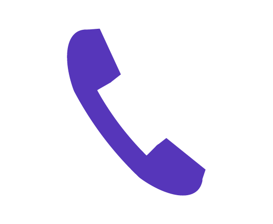 電話受話器マーク(紫)
