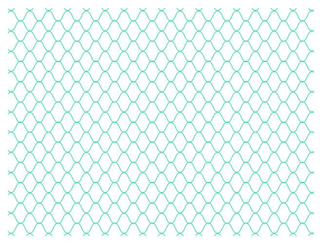 緑のフェンスのイラスト
