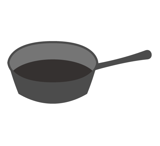 鍋型フライパンのイラスト