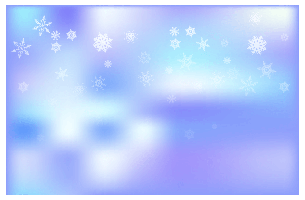 冬背景(虹色の氷)のイラスト
