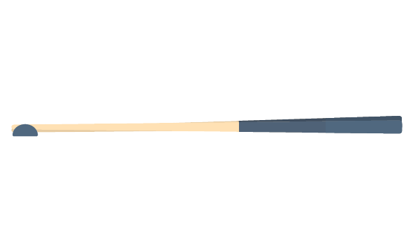 シンプルな箸(横)のイラスト