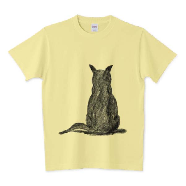 猫の後ろ姿の変なTシャツ
