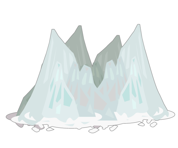 氷山のイラスト