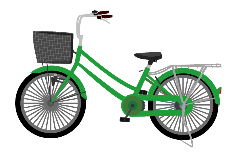 無料ダウンロード かわいい 自転車 イラスト 簡単