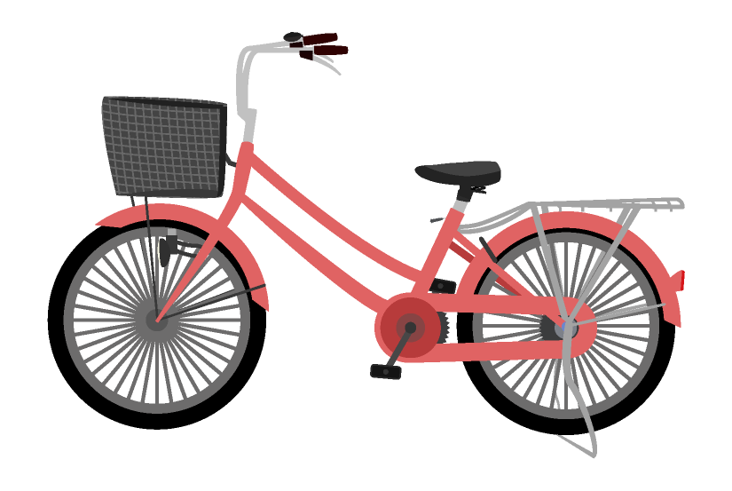 赤い自転車