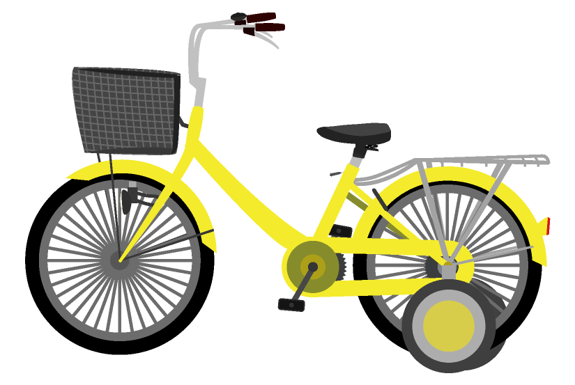 補助輪付き自転車