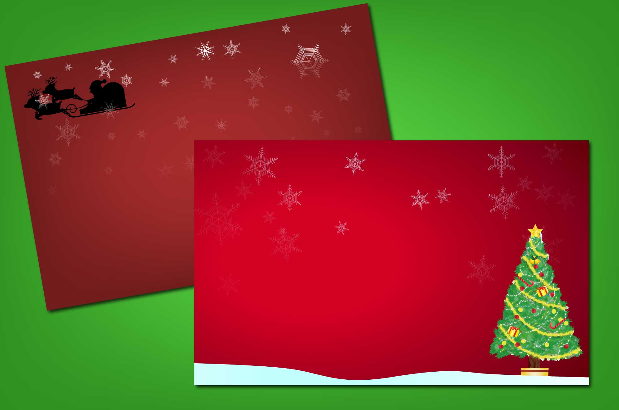 シンプルで可愛いクリスマスの背景 カードのフリー素材 チコデザ