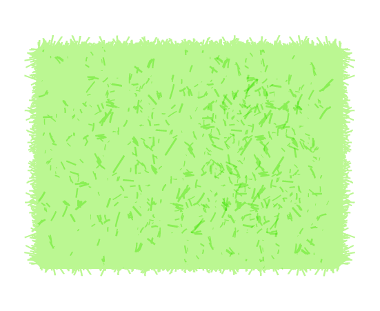 ファーのマット(緑)のイラスト