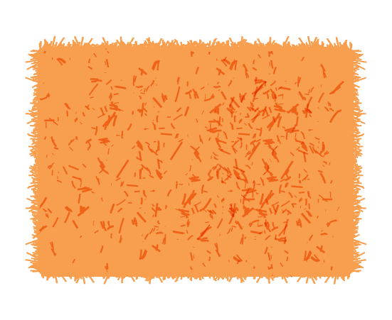 ファーのマット(オレンジ)のイラスト