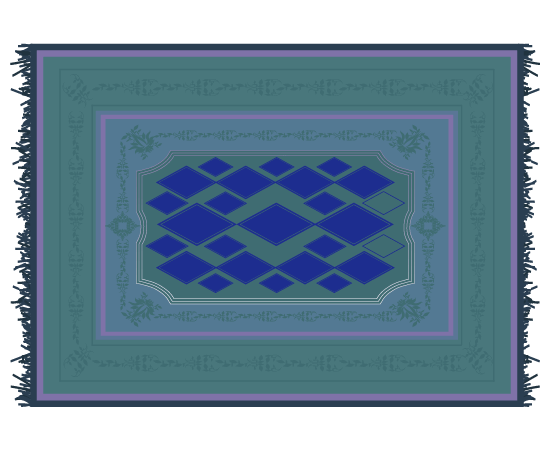 絨毯(紫)のイラスト