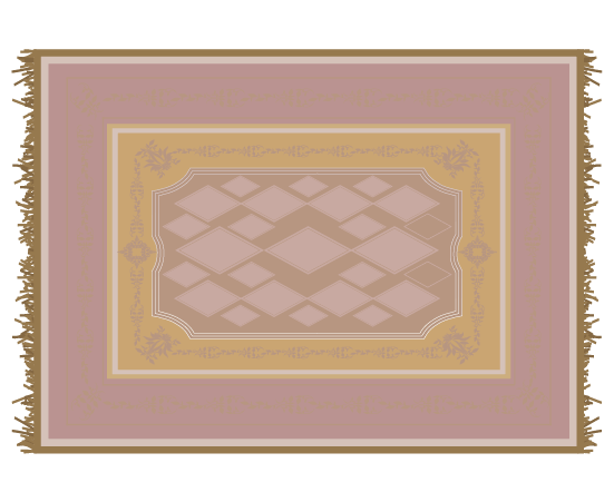 絨毯(パステル2)のイラスト