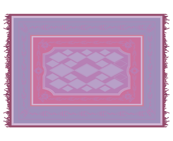 絨毯(パステル3)のイラスト