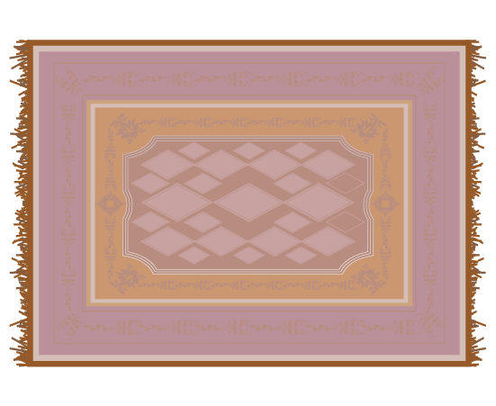 絨毯(パステル4)のイラスト