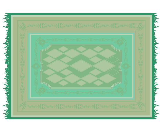 絨毯(パステル5)のイラスト