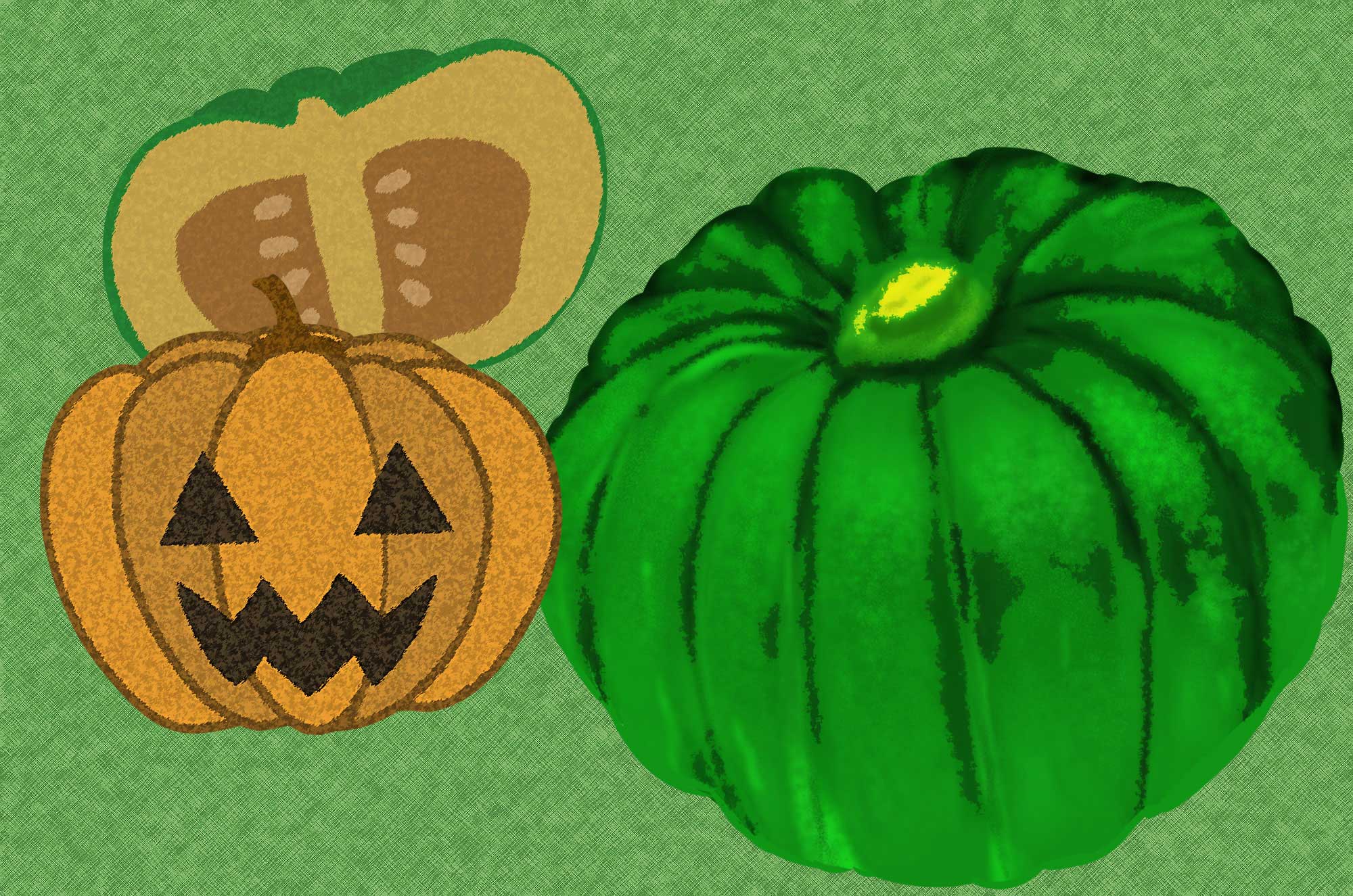 かぼちゃイラスト フリーの可愛いハロウィン野菜素材 チコデザ