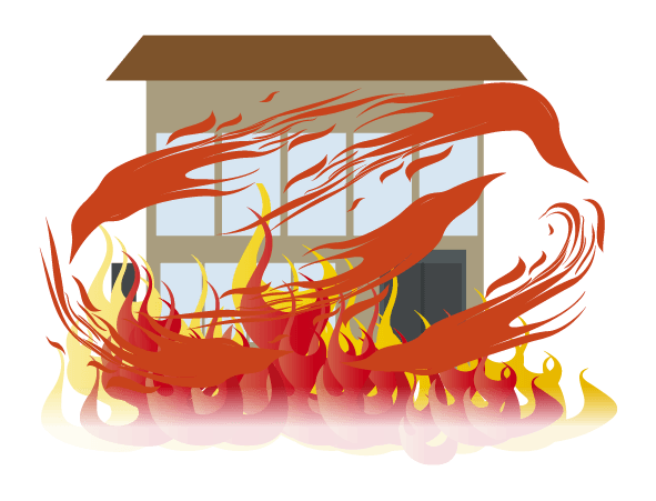 火の用心 火災 火事の注意喚起フリーイラスト素材 チコデザ
