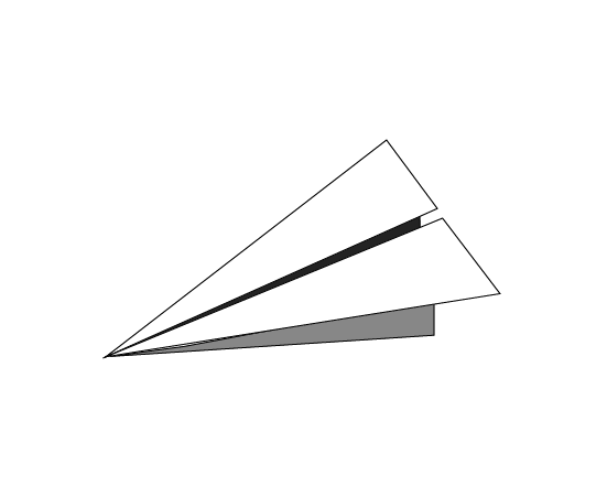 シンプルな紙飛行機のイラスト