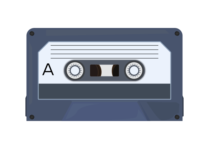 カセットテープのイラスト