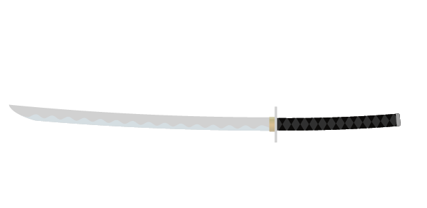 シンプルな刀のイラスト
