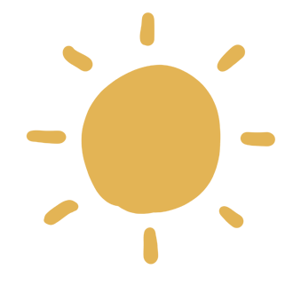シンプルな太陽のイラスト