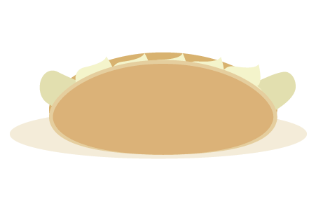 バナナケーキのイラスト