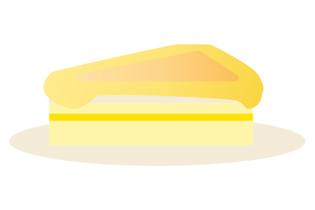 チーズケーキのイラスト