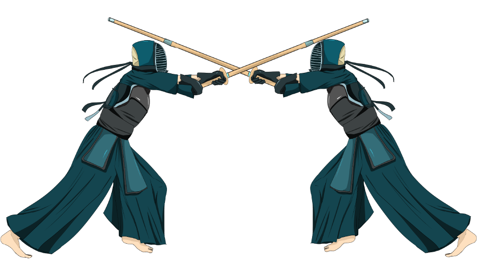 剣道のイラスト(試合)