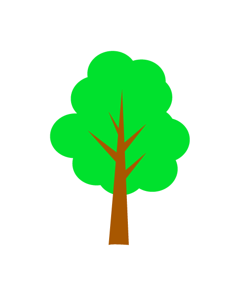 シンプルな木のイラスト