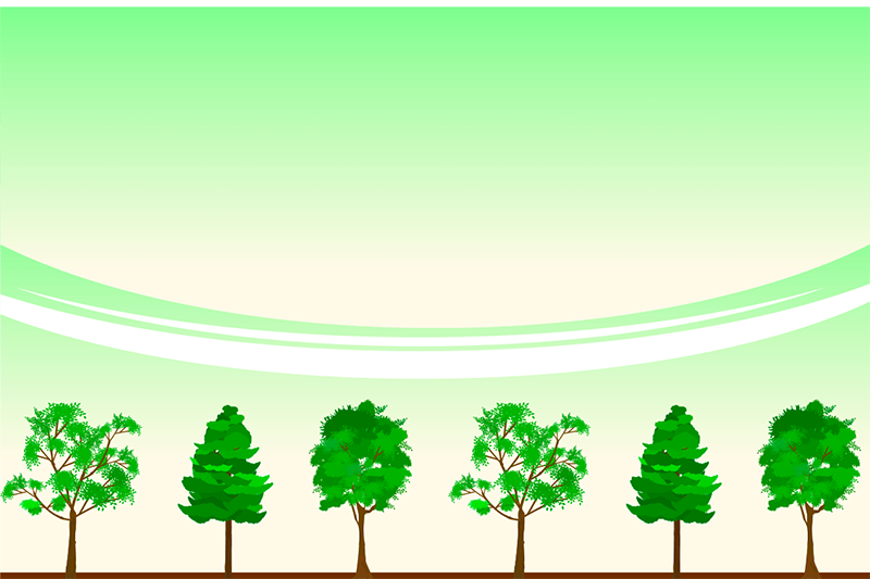 木の背景のイラスト(横)3