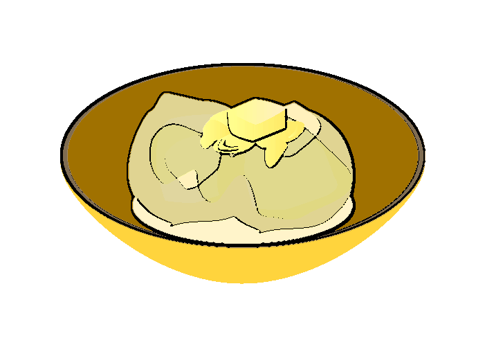 手書き風粉吹き芋のイラスト