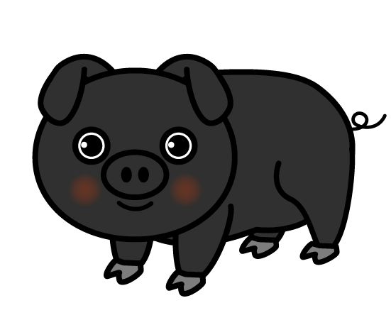 黒豚のイラスト