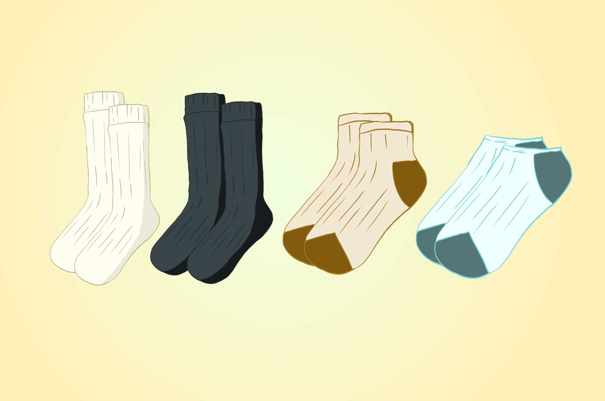 靴下のフリーイラスト 日々の衣料品の無料素材 チコデザ