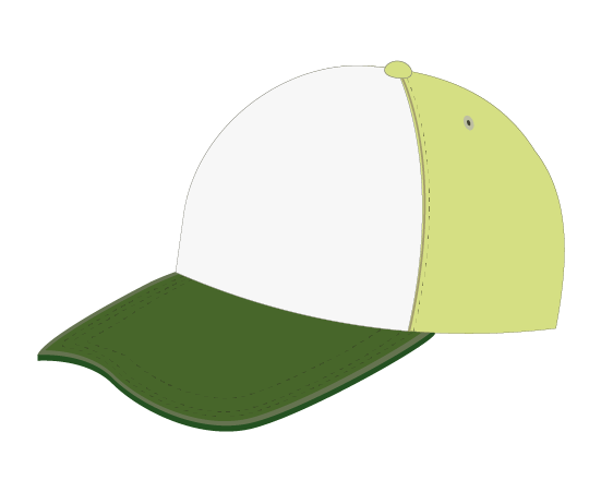 緑のキャップ(帽子)のイラスト