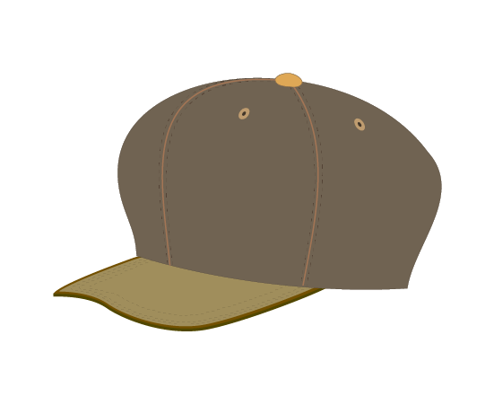 おしゃれなキャップ(帽子)のイラスト