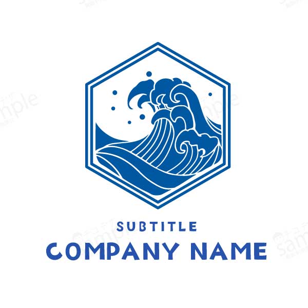 波のロゴ